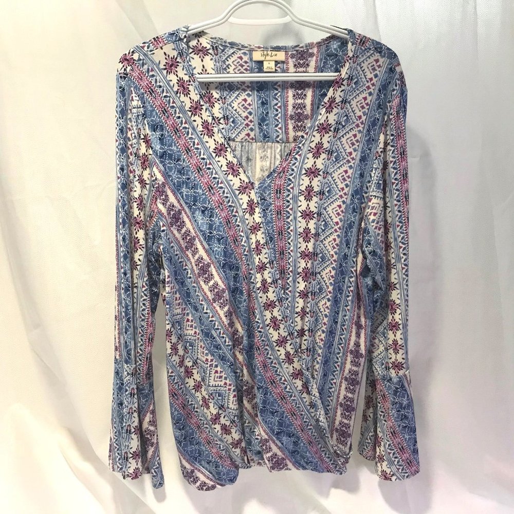 Style & Co Split Front Faux Wrap, Size Large